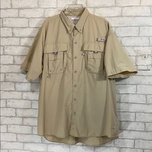 Columbia pfg button down shirt size Large